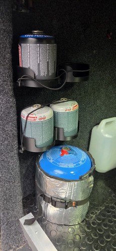 Double camping gas canister - double,
