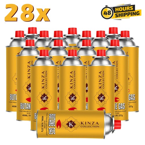 Butane gas bottles - 28, pack